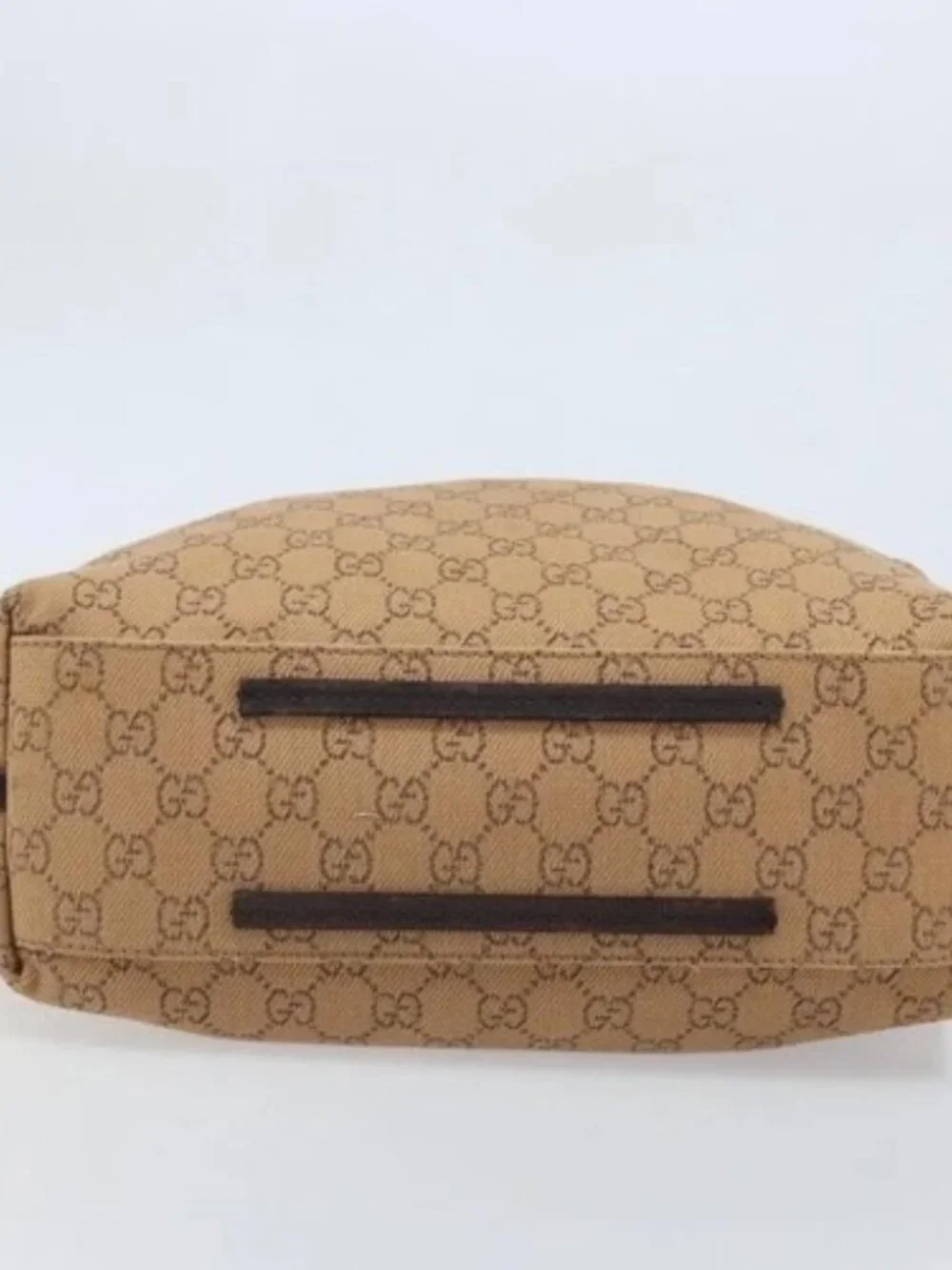 GUCCI GG Canvas Shoulder Bag Brown 101341 Auth mr2214
